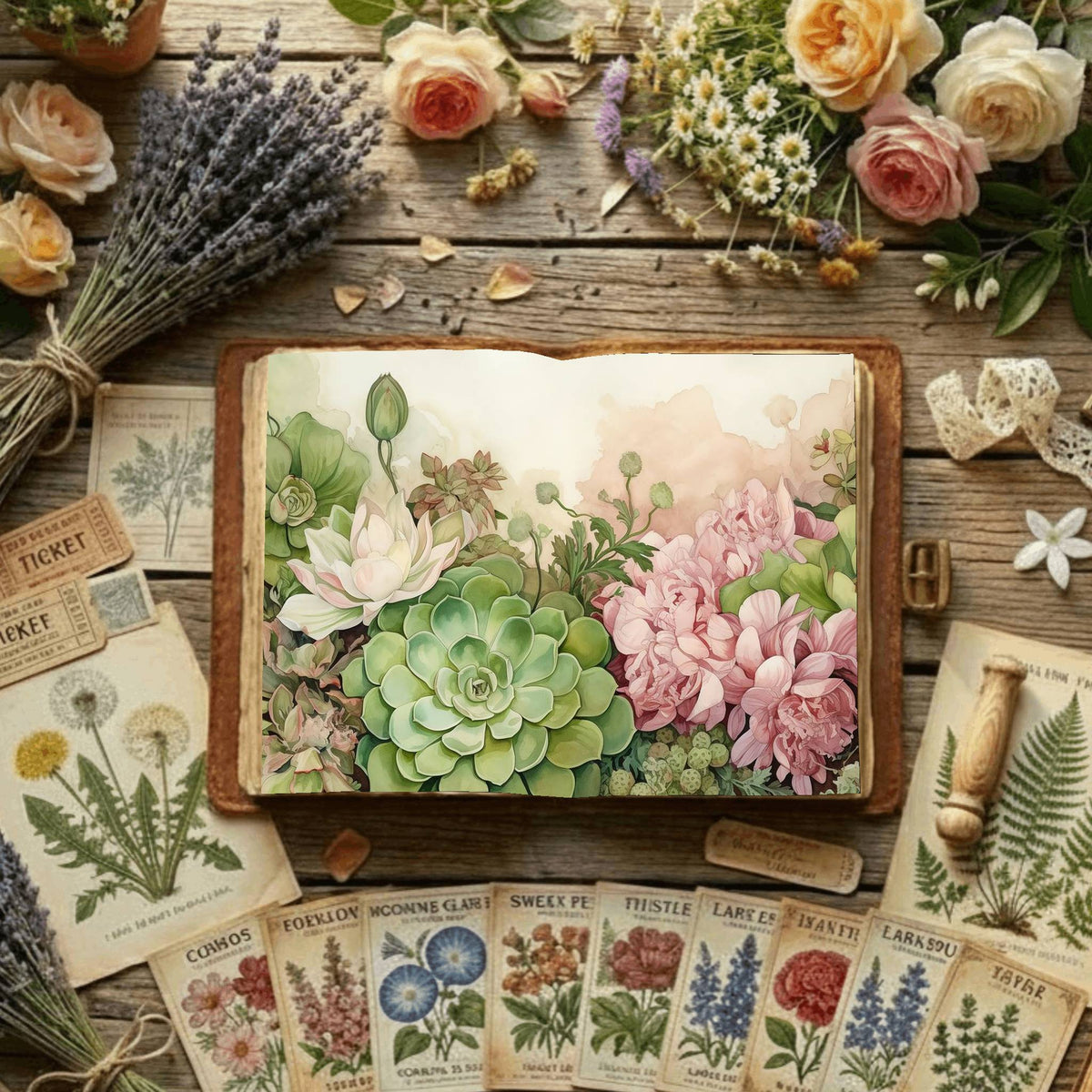 Floral Digital Papers