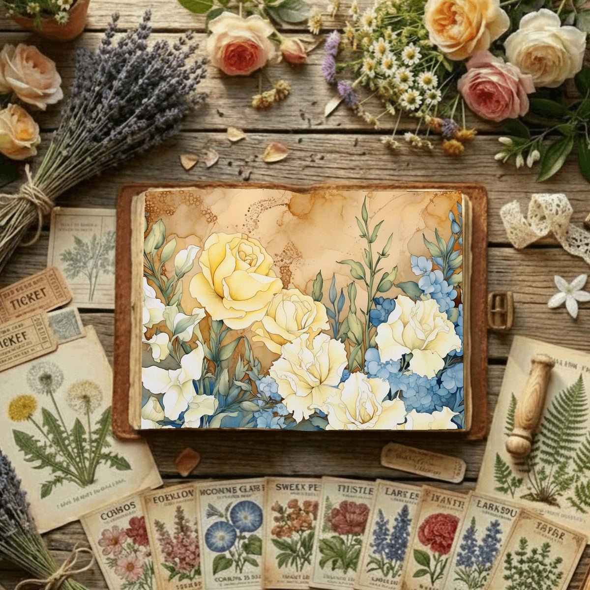 Floral Digital Papers