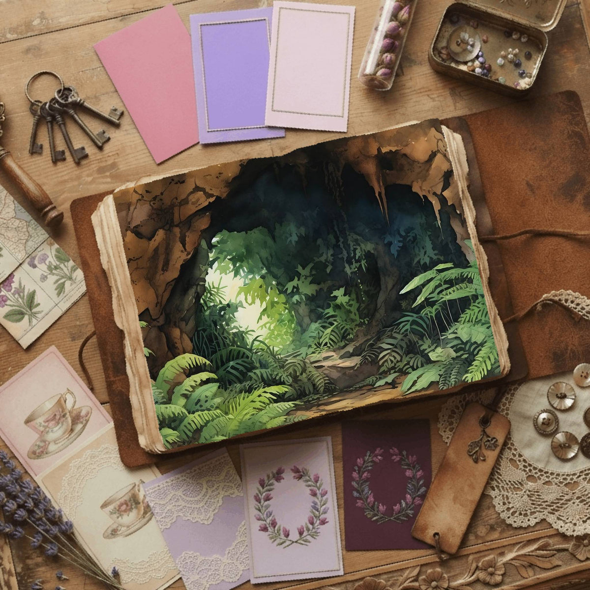 Forest Cave Digital Papers