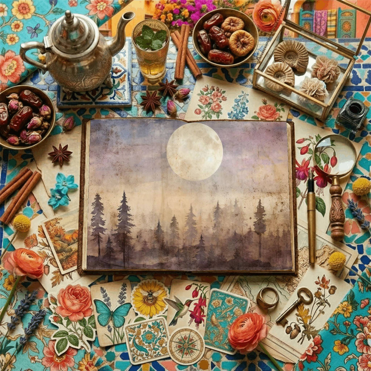 Forest Moon Digital Papers