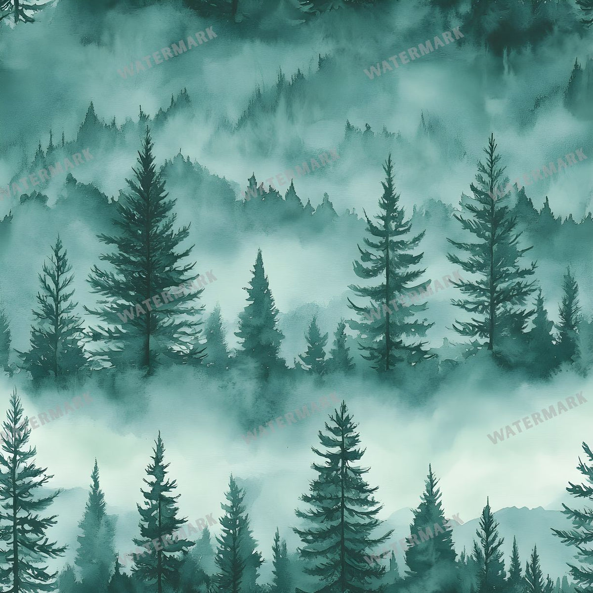Forest Seamless Pattern