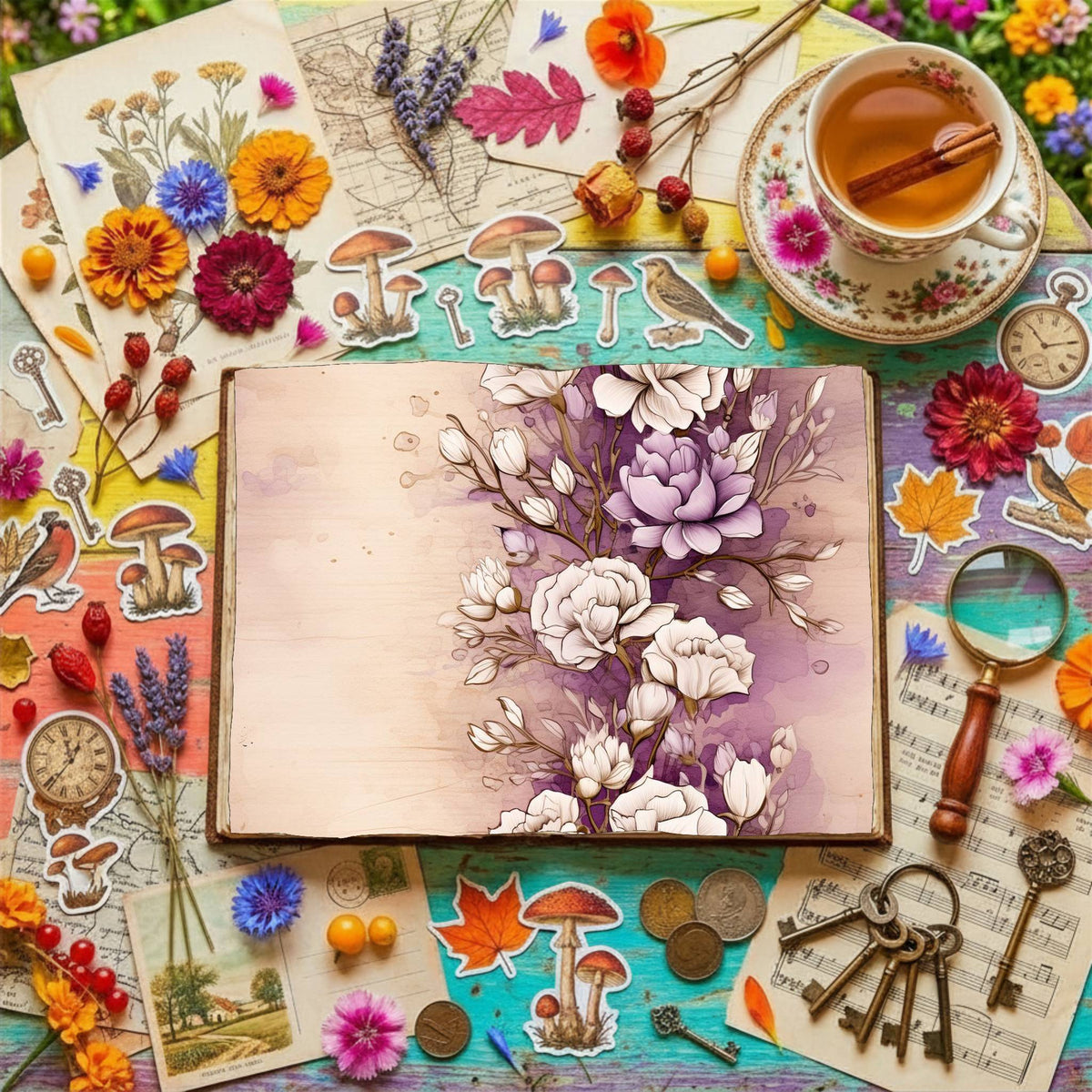 Freesia Flowers Digital Papers
