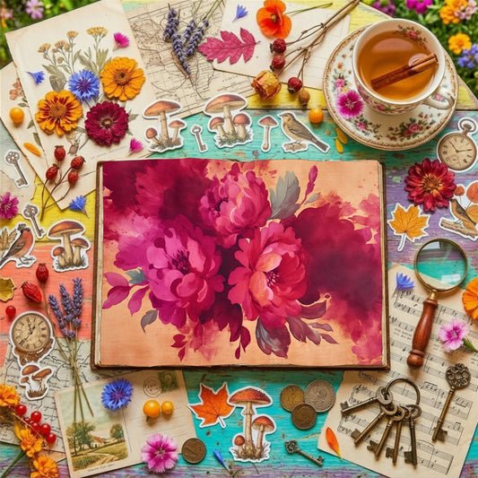 Fuchsia Flowers Digital Papers