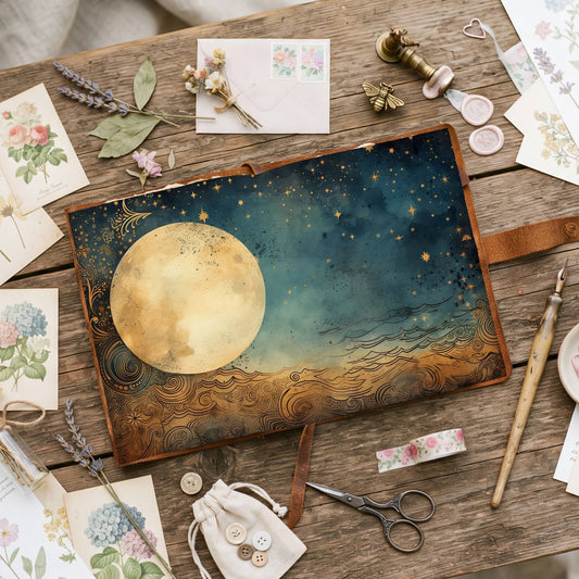 Full Moon Digital Papers