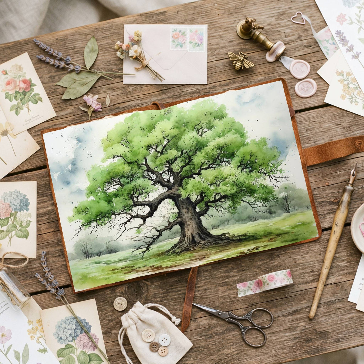 Ginkgo Biloba Tree Digital Papers