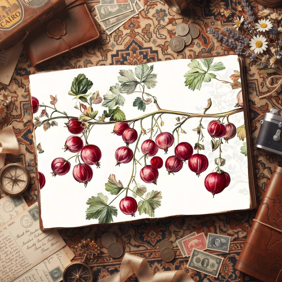 Gooseberries Digital Papers