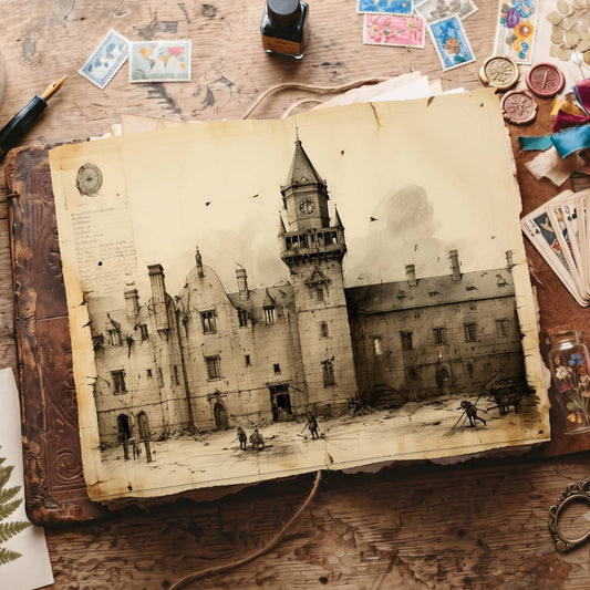Gothic Buildings Digital Papers