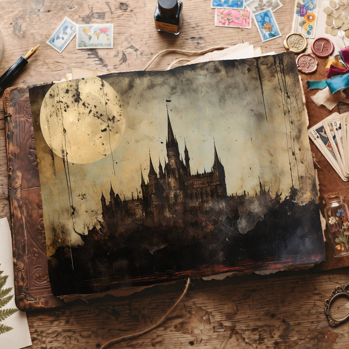 Gothic Castle Digital Papers