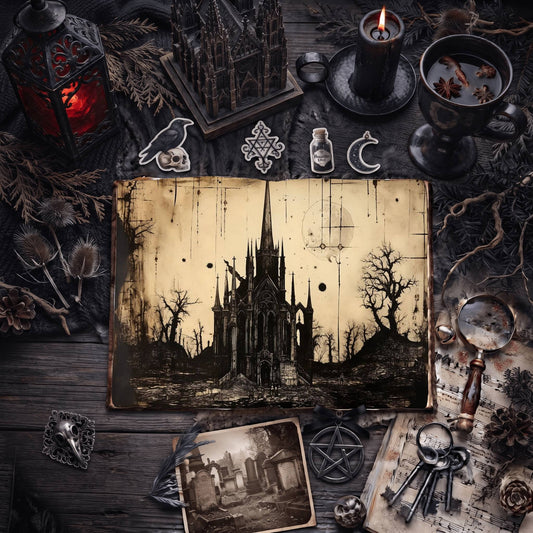 Gothic Castle Digital Papers