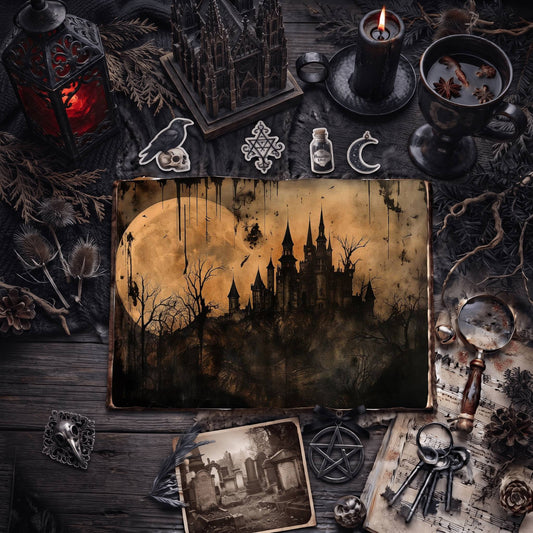 Gothic Castle Digital Papers