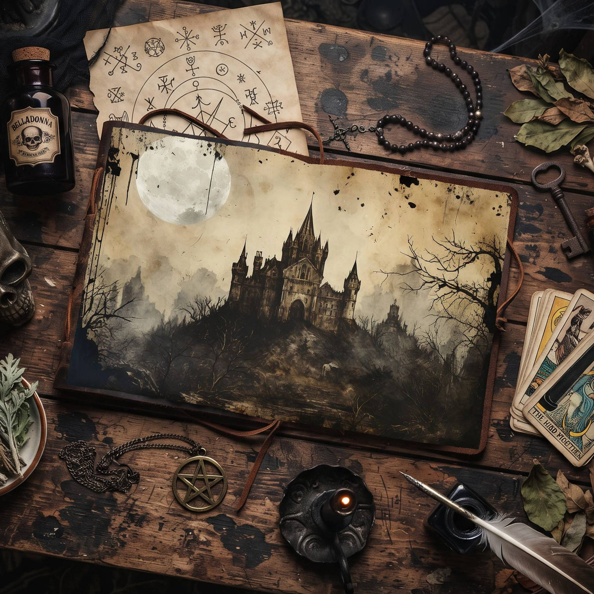 Gothic Castle Digital Papers