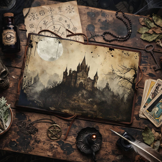 Gothic Castle Digital Papers