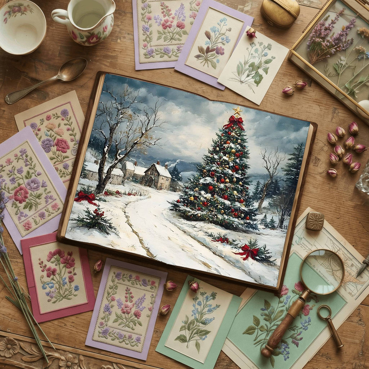 Gothic Christmas Digital Papers