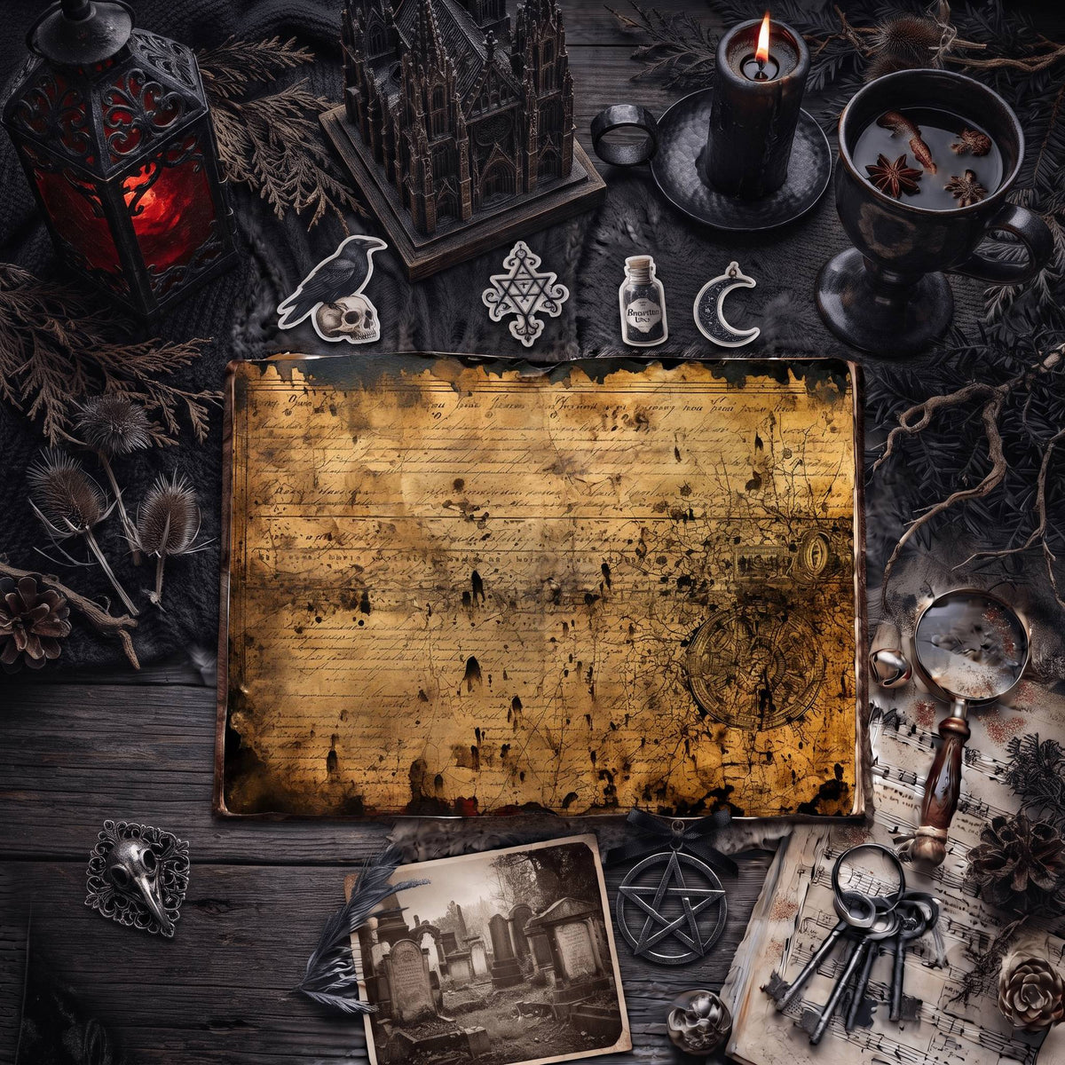Gothic Grunge Digital Papers