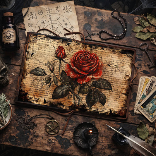Gothic Roses Digital Papers