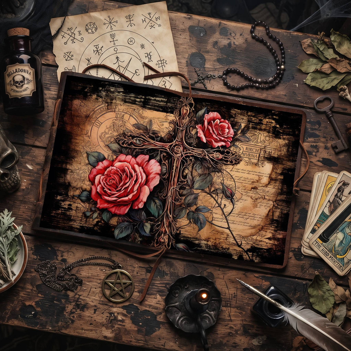Gothic Roses Digital Papers