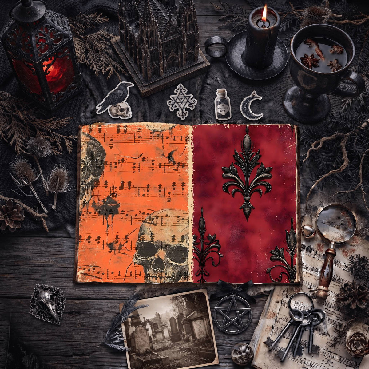 Gothic Digital Papers