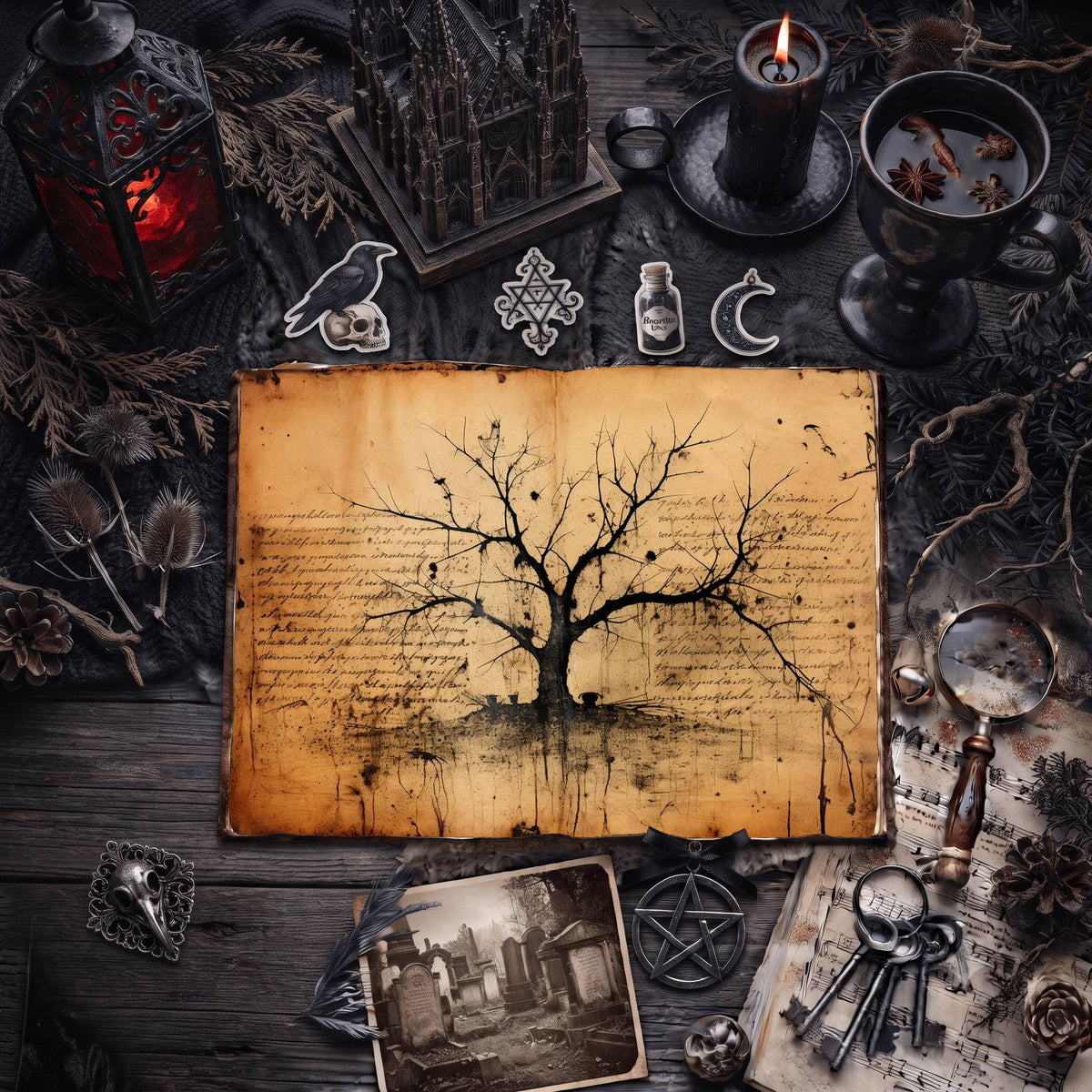 Gothic Digital Papers