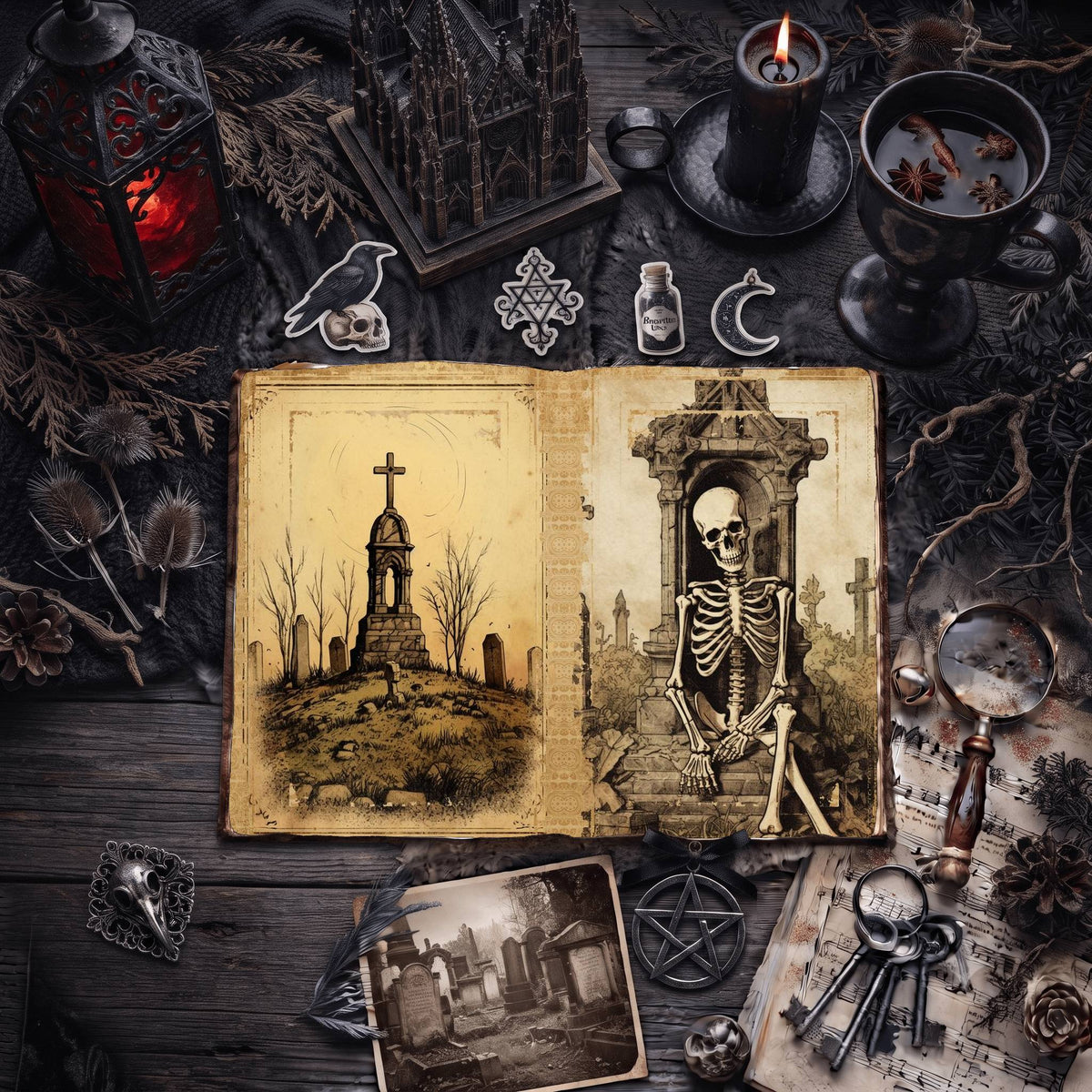Gothic Digital Papers