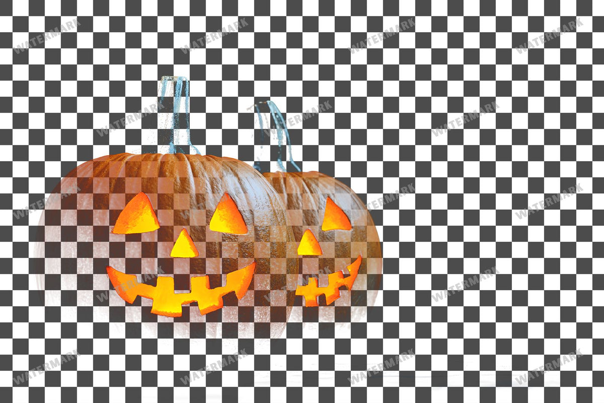 Halloween On A Black Background PNG overlay on a transparent checkered background, preview 2