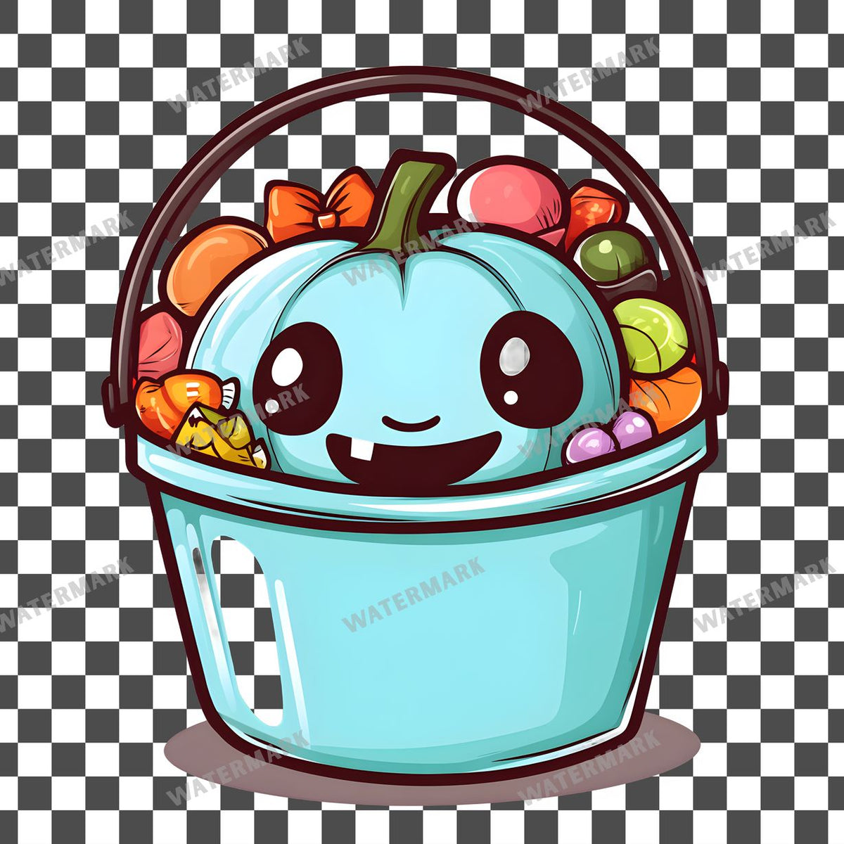 Halloween Kawaii Style Clipart Pngs