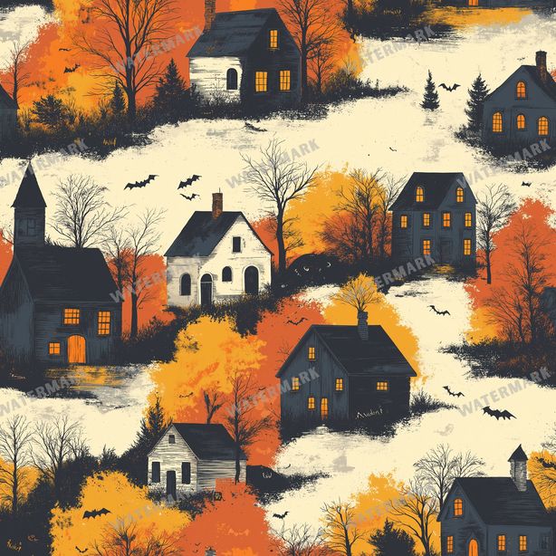 Halloween Seamless Pattern