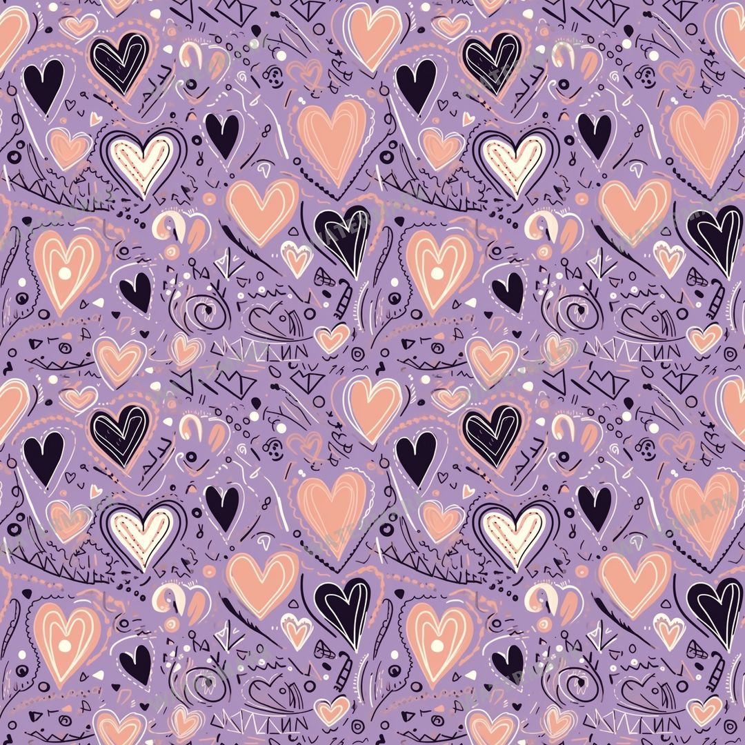 Hearts Seamless Pattern