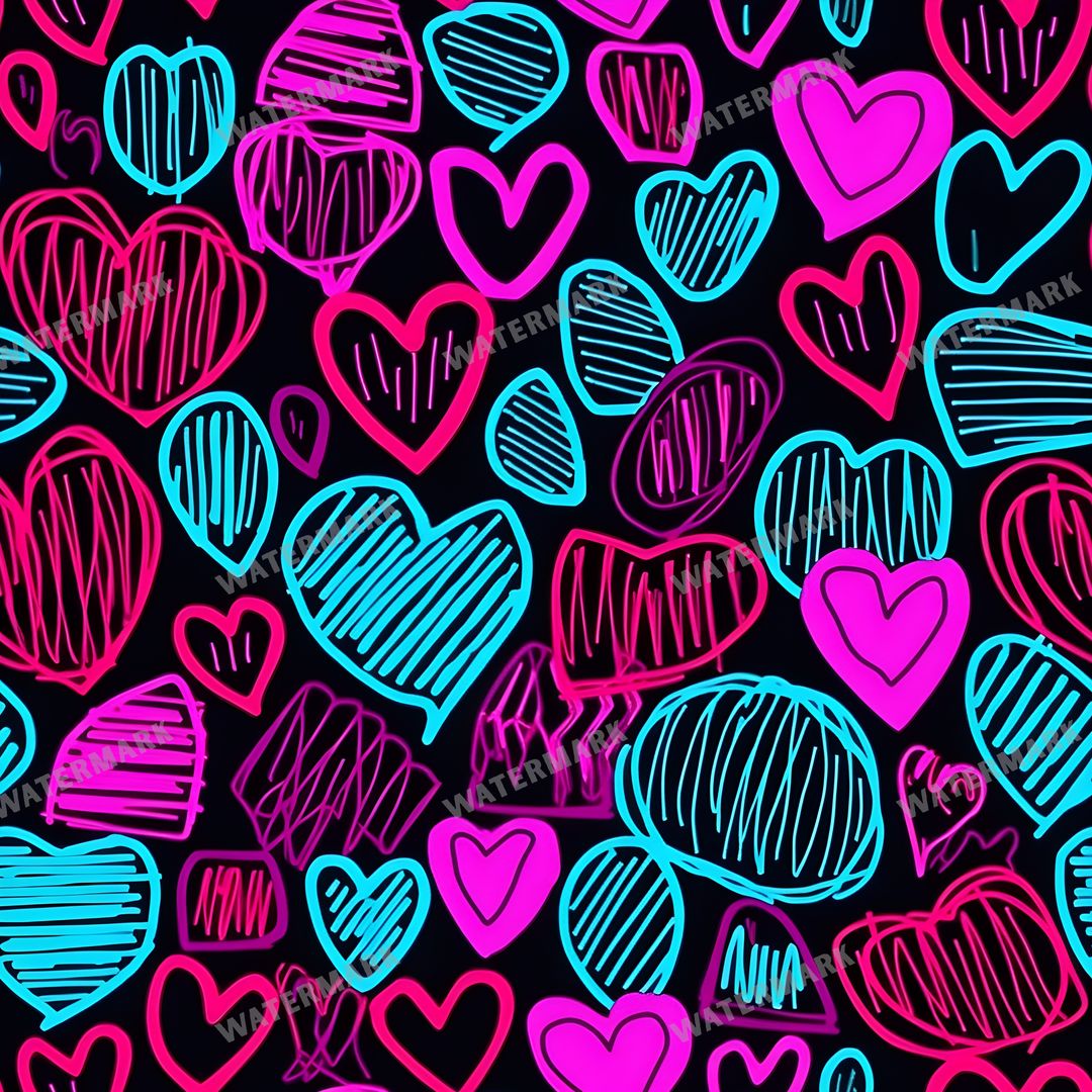 Hearts Seamless Pattern