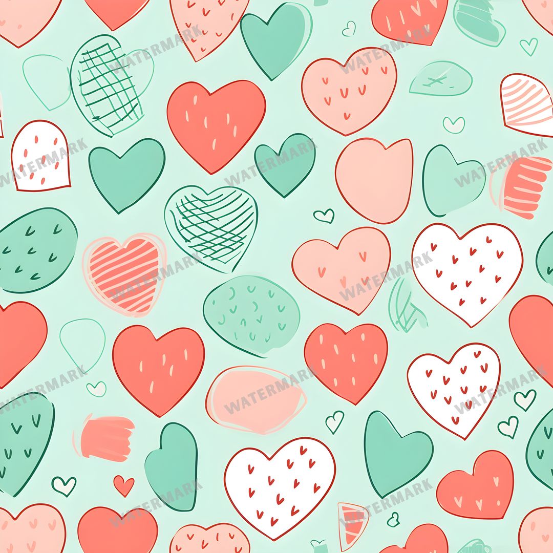 Hearts Seamless Pattern