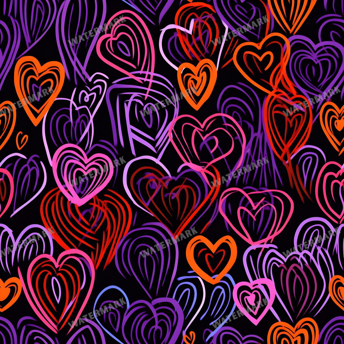 Hearts Seamless Pattern