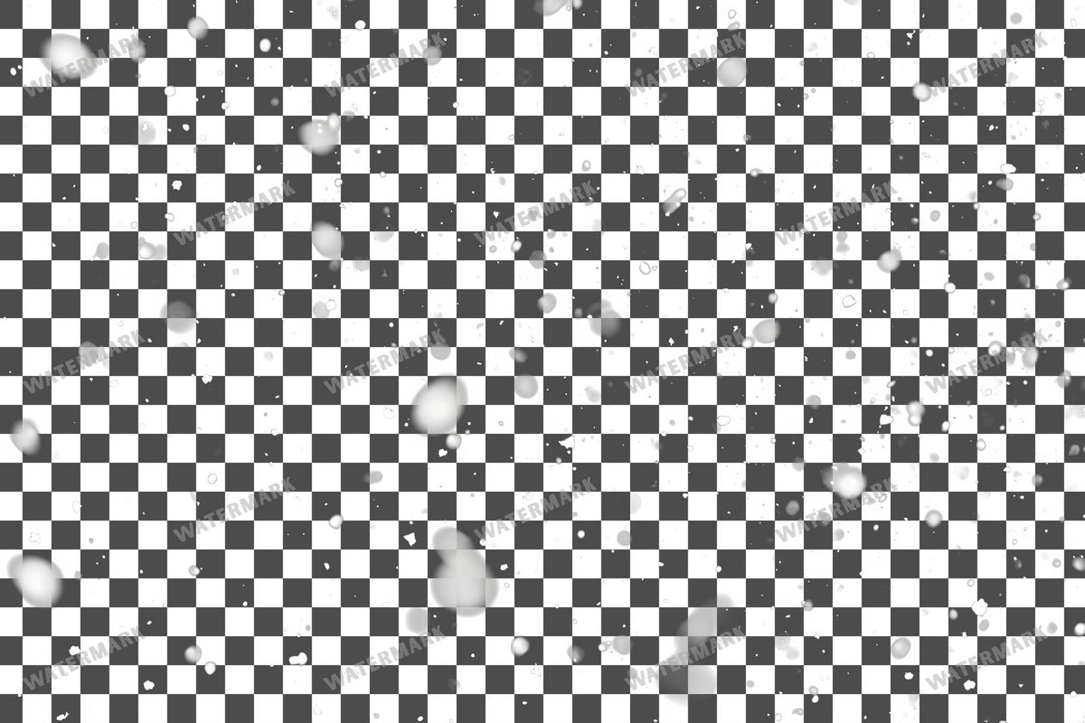 Heavy Snowfall PNG overlay on a transparent checkered background, preview 2