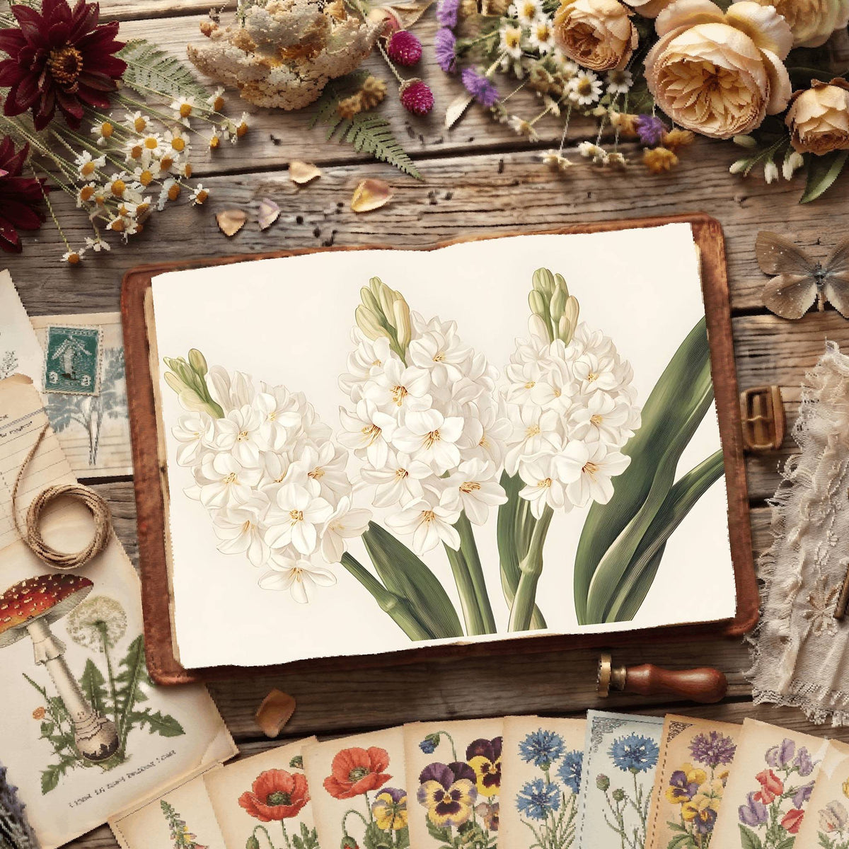 Hyacinths Digital Papers