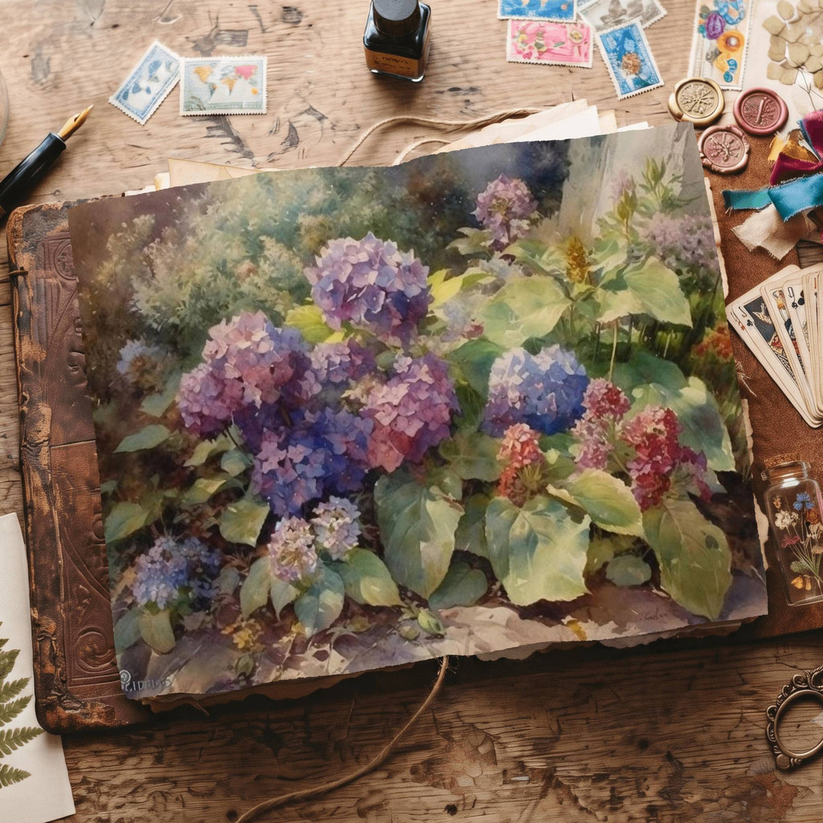 Hydrangea Digital Papers