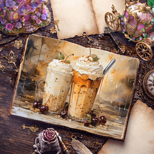 Iced Cappucino Digital Papers