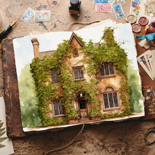 Ivy Manor House Digital Papers