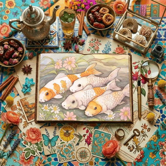 Koi Fish Digital Papers