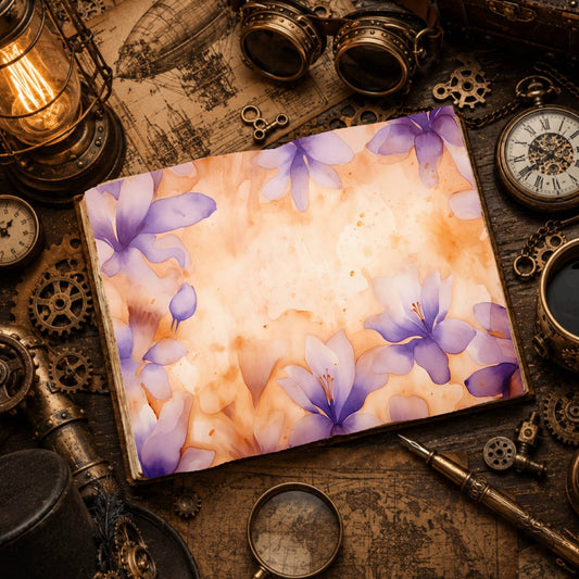 Lavender Crocuses Digital Papers