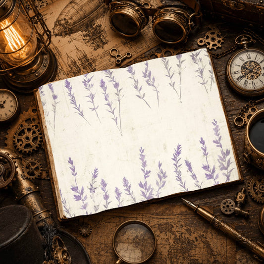 Lavender Leaves Digital Papers