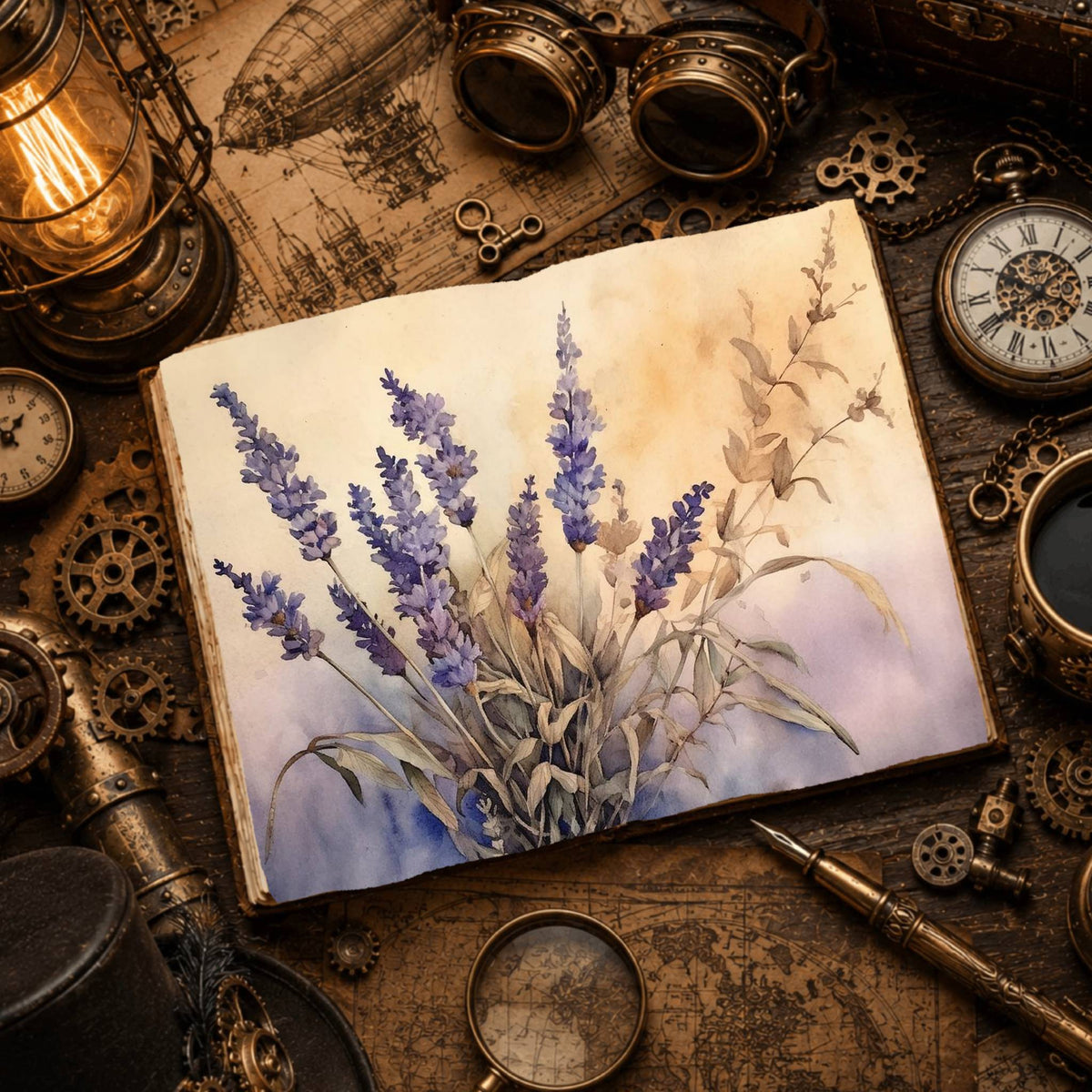 Lavender Digital Papers