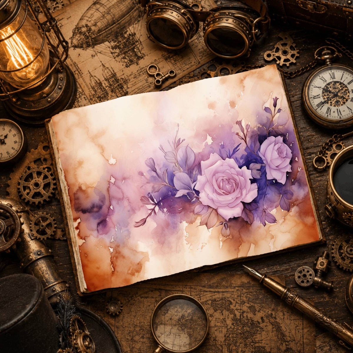 Lavenderroses Digital Papers