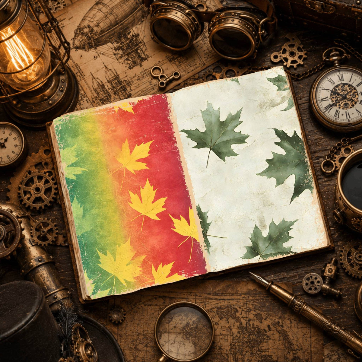 Leaves Digital Papers