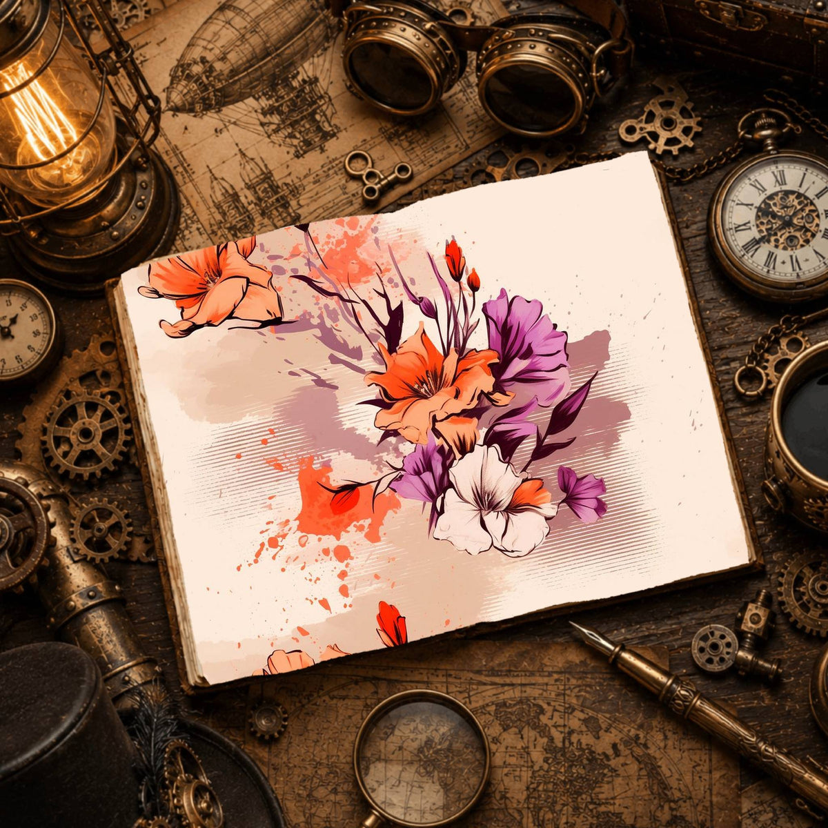 Lilies Digital Papers