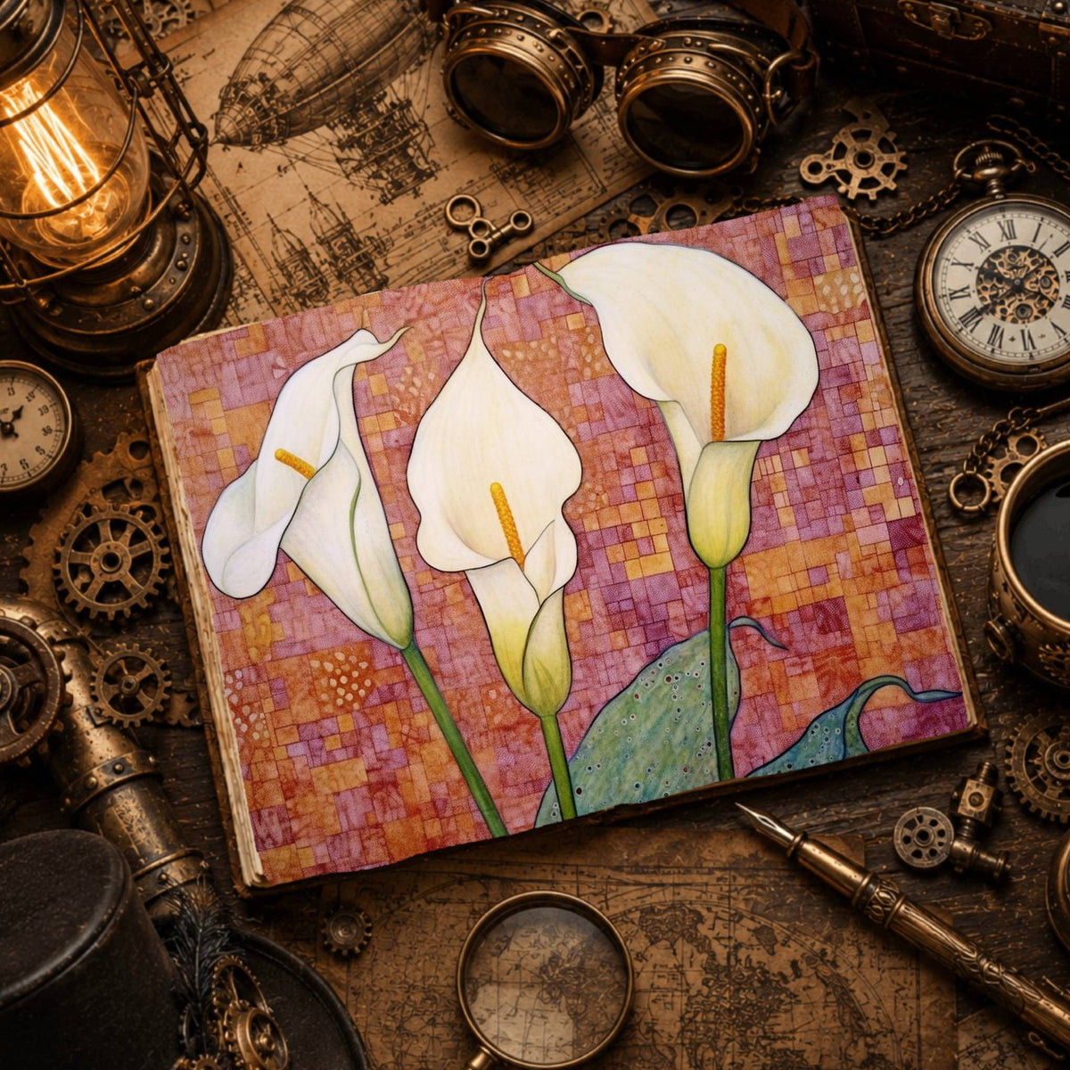 Lilies Digital Papers