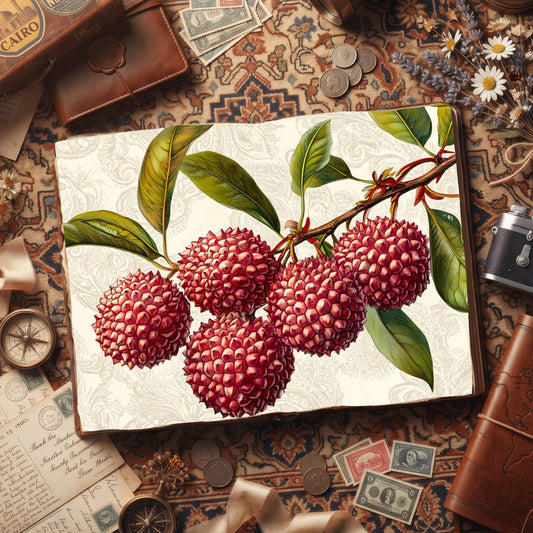 Lychees Digital Papers