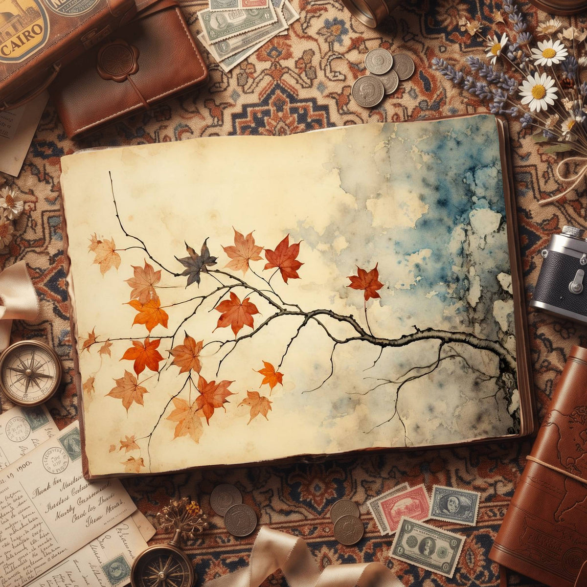 Maple Leaves Digital Papers