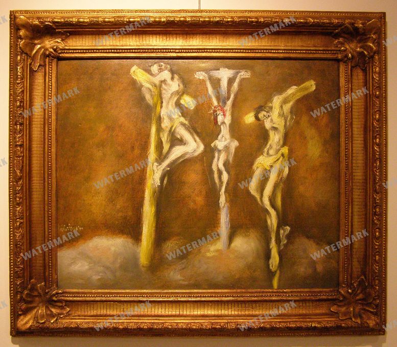 Martin Benka Beside Woodcutters 1940S Vintage Paintings