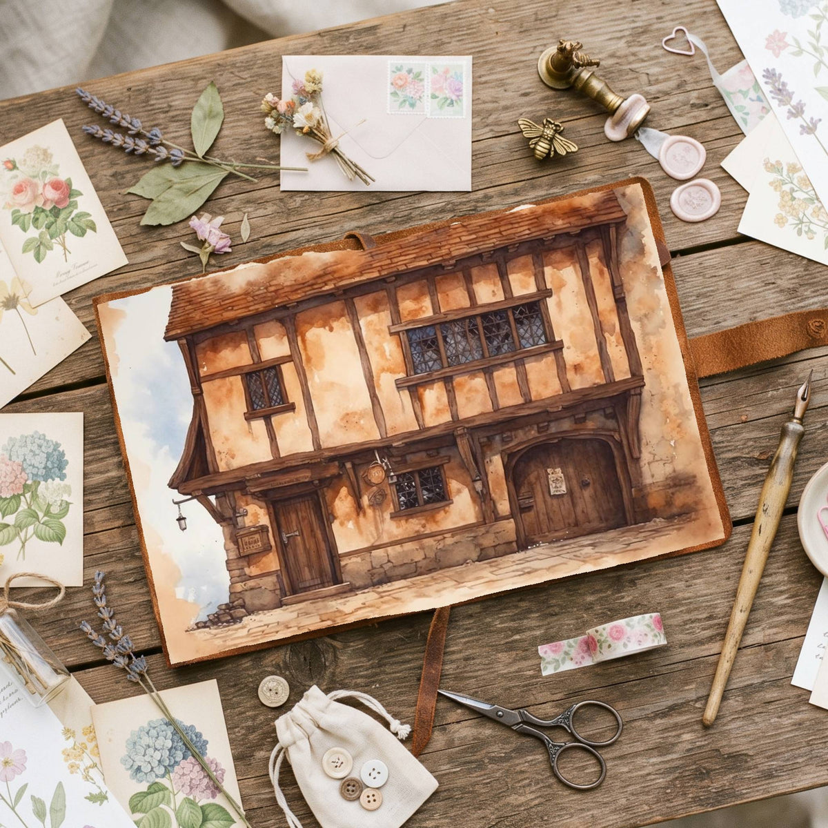 Medieval House Digital Papers