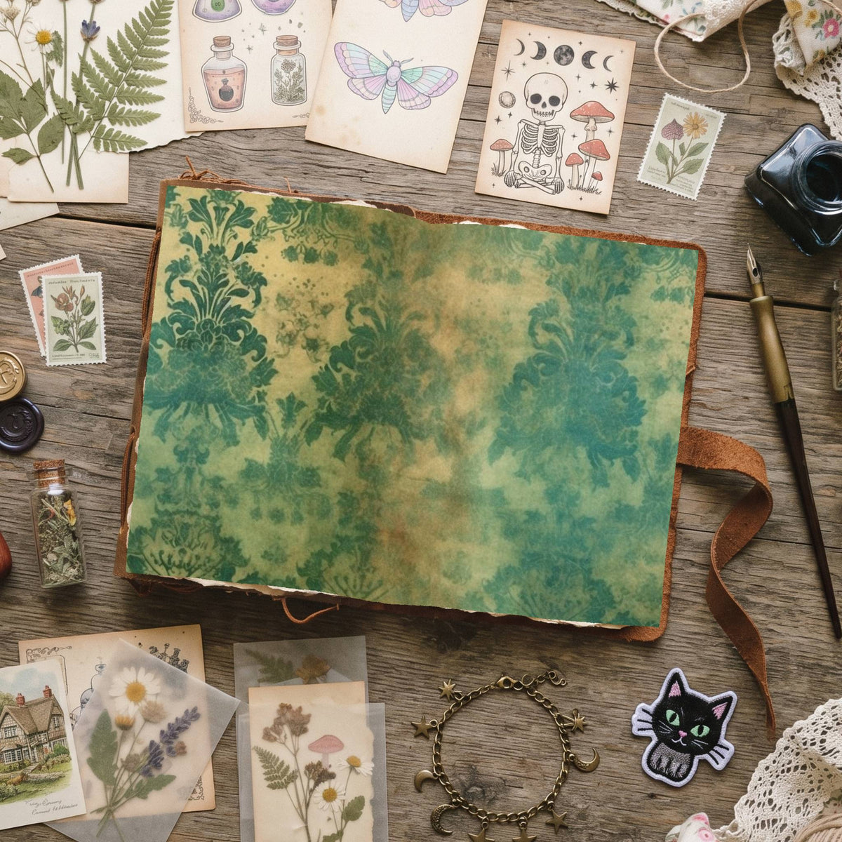 Mixed Damask Digital Papers