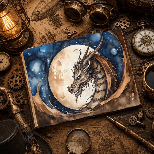 Moon Dragon Digital Papers