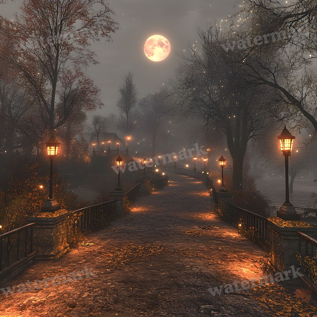Moonlit Clearing Backdrop Images